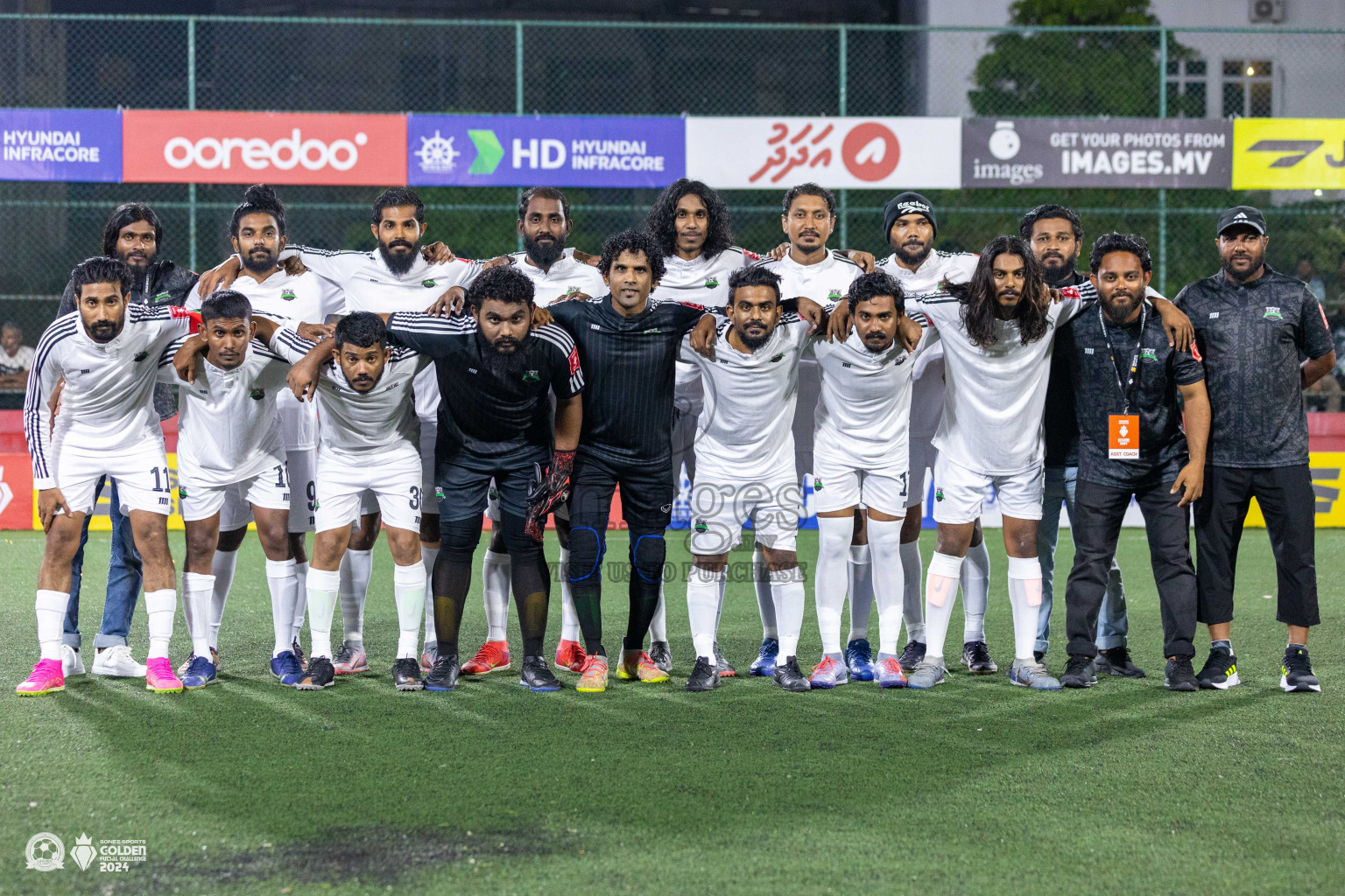 GA Gemanafushi vs GA Dhaandhoo in Day 1 of Golden Futsal Challenge 2024 was held on Monday, 15th January 2024, in Hulhumale', Maldives Photos: Ismail Thoriq / images.mv