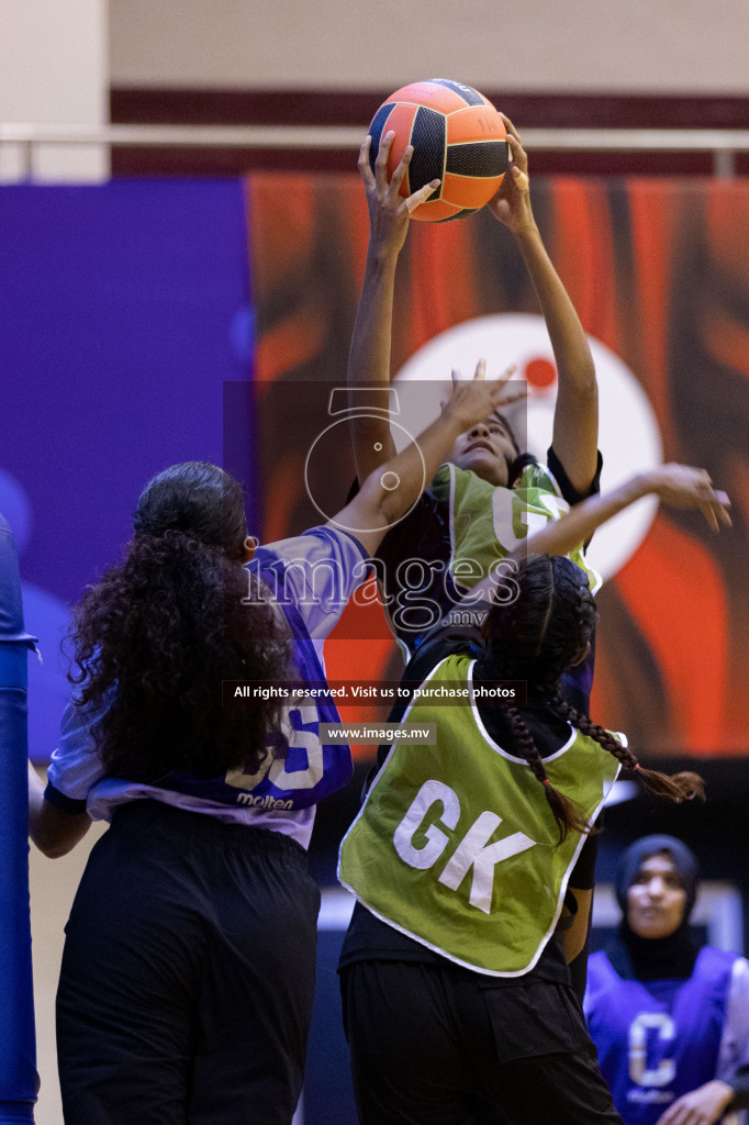 Youth United Sports Club vs Club Vyansa in the 2nd Division Final of Milo National Netball Tournament 2022 on 22nd July 2022 held in Social Center, Male', Maldives. Photographer: Shuu / images.mv