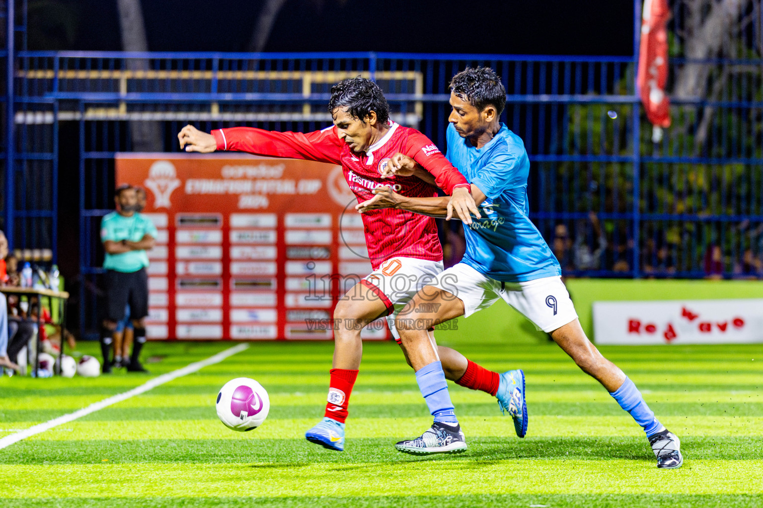 CC Sports Club vs FC Marlins in Day 2 of Eydhafushi Futsal Cup 2024 was held on Tuesday, 9th April 2024, in B Eydhafushi, Maldives Photos: Nausham Waheed / images.mv