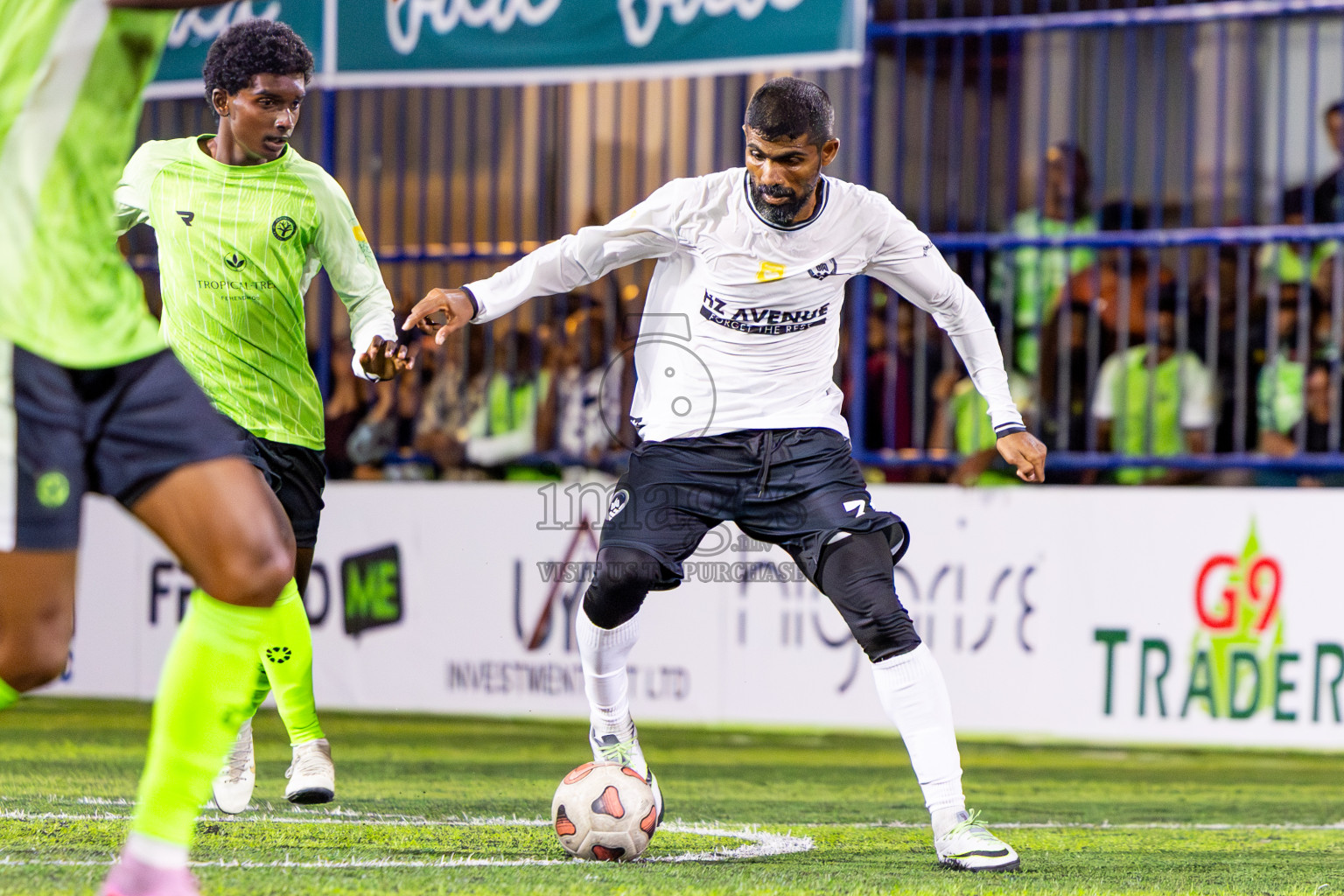 Fehendhoo vs Eydhafushi in Day 7 of Better in Baa Futsal Fiesta 2025 Men's division held in B. Eydhafushi, Maldives on Tuesday, 11th November 2025. Photos: Nausham Waheed / images.mv