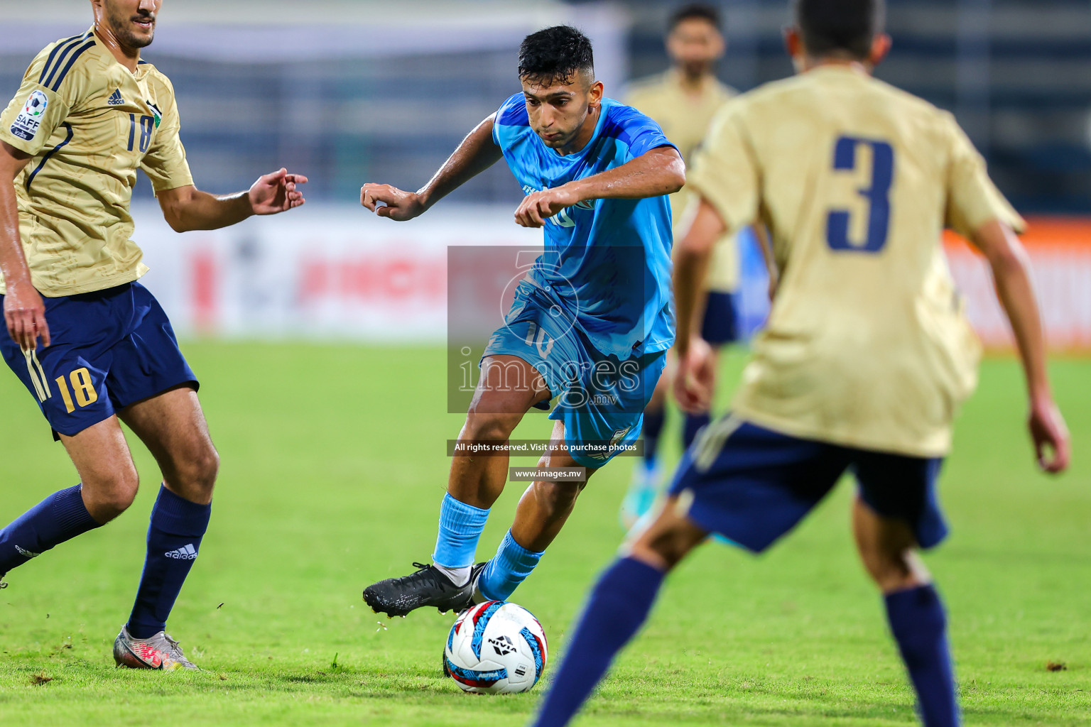 India vs Kuwait in SAFF Championship 2023 held in Sree Kanteerava Stadium, Bengaluru, India, on Tuesday, 27th June 2023. Photos: Nausham Waheed, Hassan Simah / images.mv