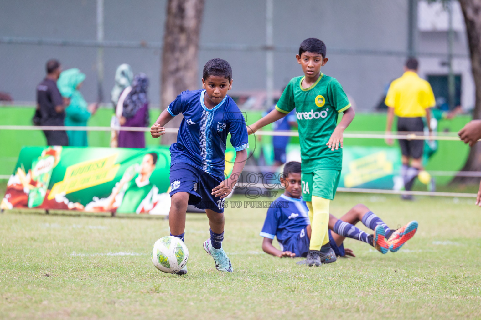 Day 1 of MILO Academy Championship 2024 - U12 was held at Henveiru Grounds in Male', Maldives on Thursday, 4th July 2024. 
Photos: Ismail Thoriq / images.mv