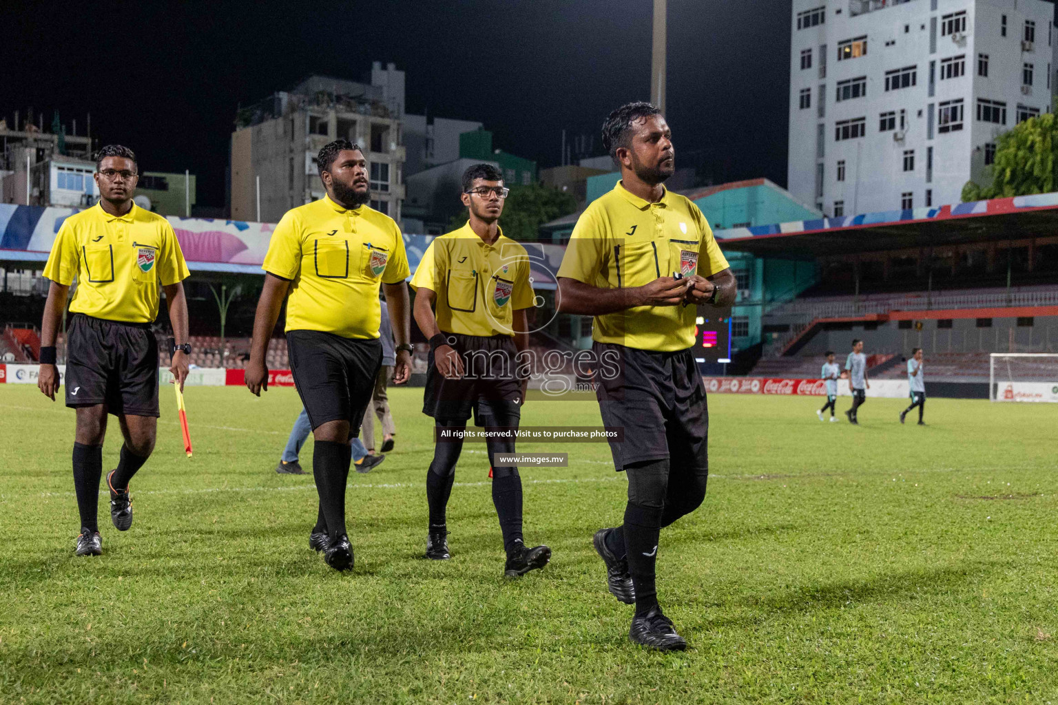 Kalaafaanu School vs Ahmadhiyya International School in the Final of FAM U13 Inter School Football Tournament 2022/23 was held in National Football Stadium on Sunday, 11th June 2023.  Photos: Ismail Thoriq / images.mv