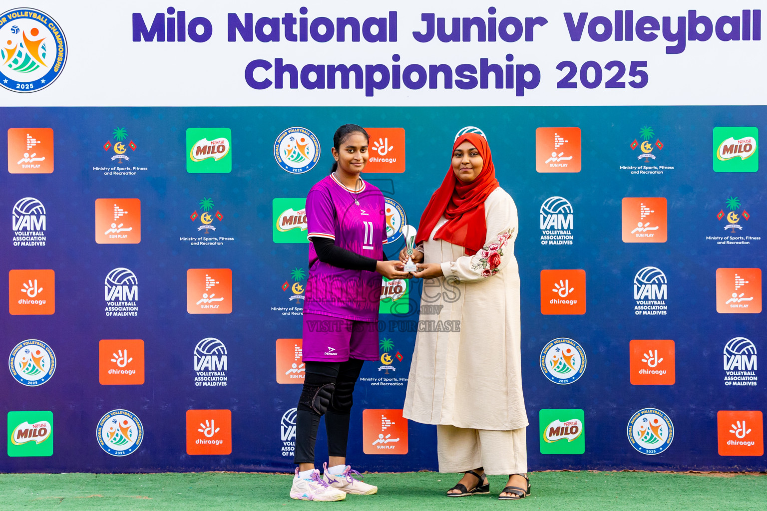 City Sports Club vs Alma Sports Club in Milo National Junior Volleyball Championship 2025 Day 4 was held on Tuesday, 25th November 2025 at Ekuveni Turf Court Male', Maldives. Photos: Nausham Waheed / images.mv
