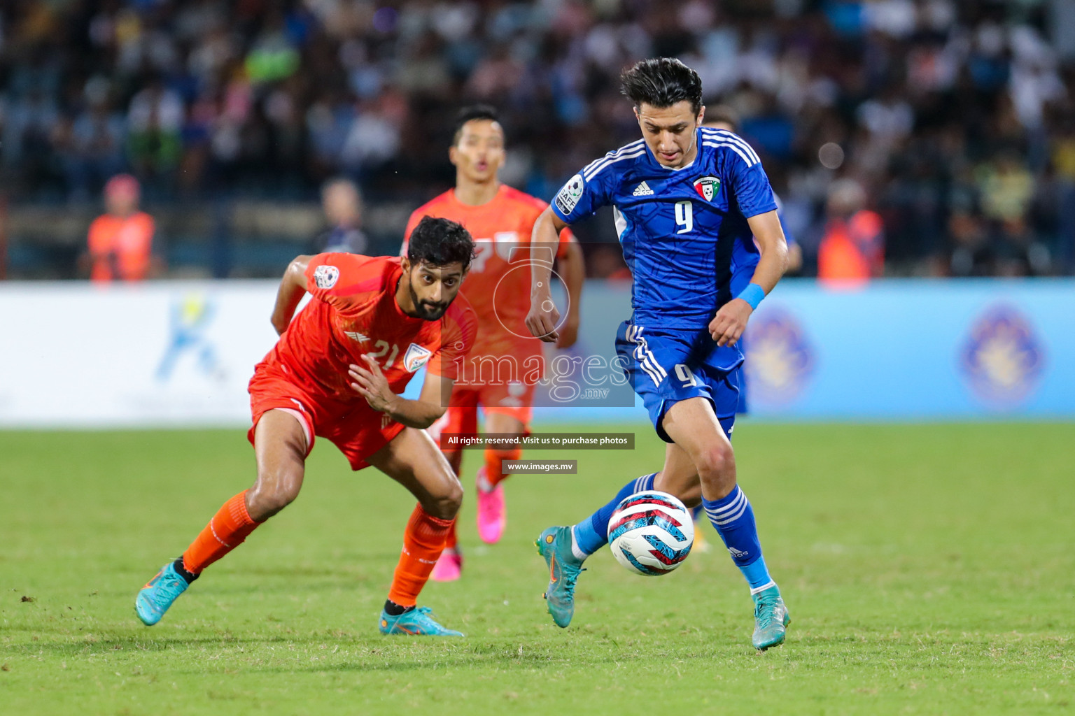 Kuwait vs India in the Final of SAFF Championship 2023 held in Sree Kanteerava Stadium, Bengaluru, India, on Tuesday, 4th July 2023. Photos: Nausham Waheed, Hassan Simah / images.mv