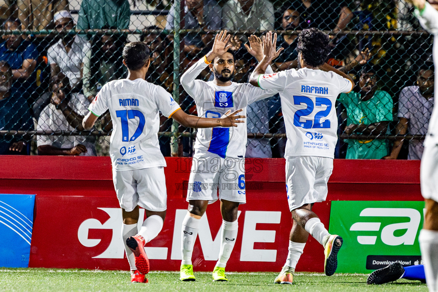 Gdh Gadhdhoo vs S Hithadhoo in zone round Day 30 of Golden Futsal Challenge 2025 was held on Monday , 3rd February 2025, in Hulhumale', Maldives. Photos: Nausham Waheed / images.mv