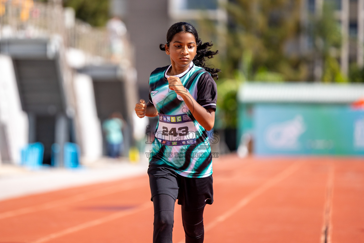 Day 2 of MWSC Interschool Athletics Championships 2024 held in Hulhumale Running Track, Hulhumale, Maldives on Sunday, 10th November 2024. 
Photos by:  Hassan Simah / Images.mv