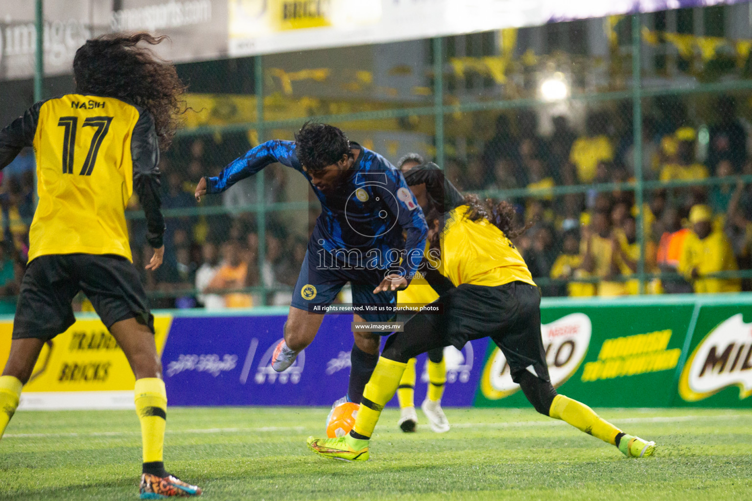 Team MPL vs Team RRC in the Quarter Finals of Club Maldives 2021 held at Hulhumale'; on 13th December 2021 Photos: Nasam/ images.mv