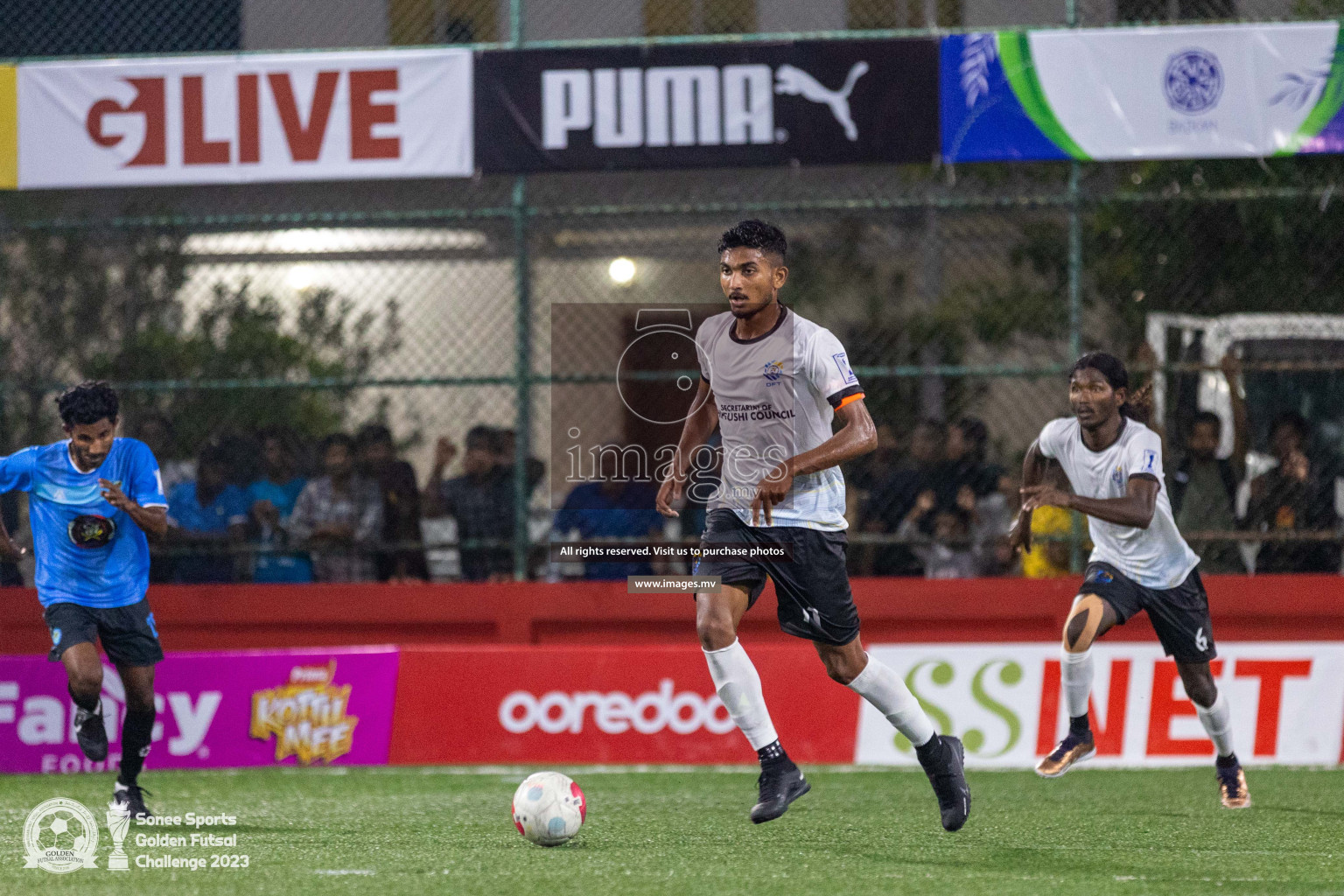 K. Guraidhoo vs TK. Dhiffushi in Day 4 of Golden Futsal Challenge 2023 on 08 February 2023 in Hulhumale, Male, Maldives