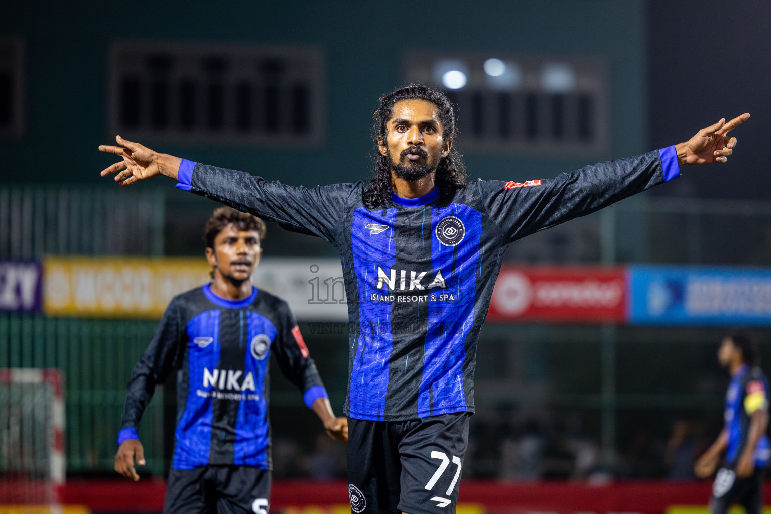 AA Bodufolhudhoo vs AA Thoddoo in Day 15 of Golden Futsal Challenge 2025 was held on Sunday, 19th January 2025, in Hulhumale', Maldives. Photos: Nausham Waheed / images.mv