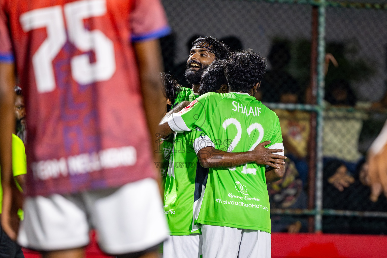 HDh Naivaadhoo vs HDh Nellaidhoo in Day 13 of Golden Futsal Challenge 2025 was held on Friday, 17th January 2025, in Hulhumale', Maldives. Photos: Nausham Waheed / images.mv