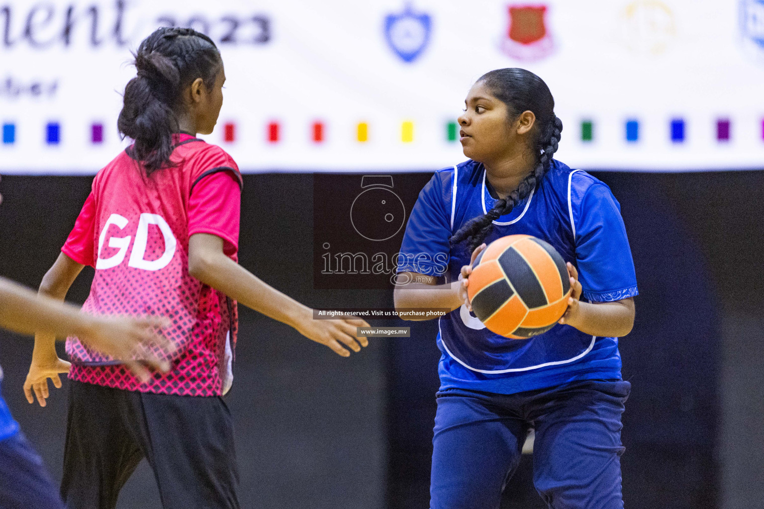 Day3 of 24th Interschool Netball Tournament 2023 was held in Social Center, Male', Maldives on 29th October 2023. Photos: Nausham Waheed, Mohamed Mahfooz Moosa / images.mv