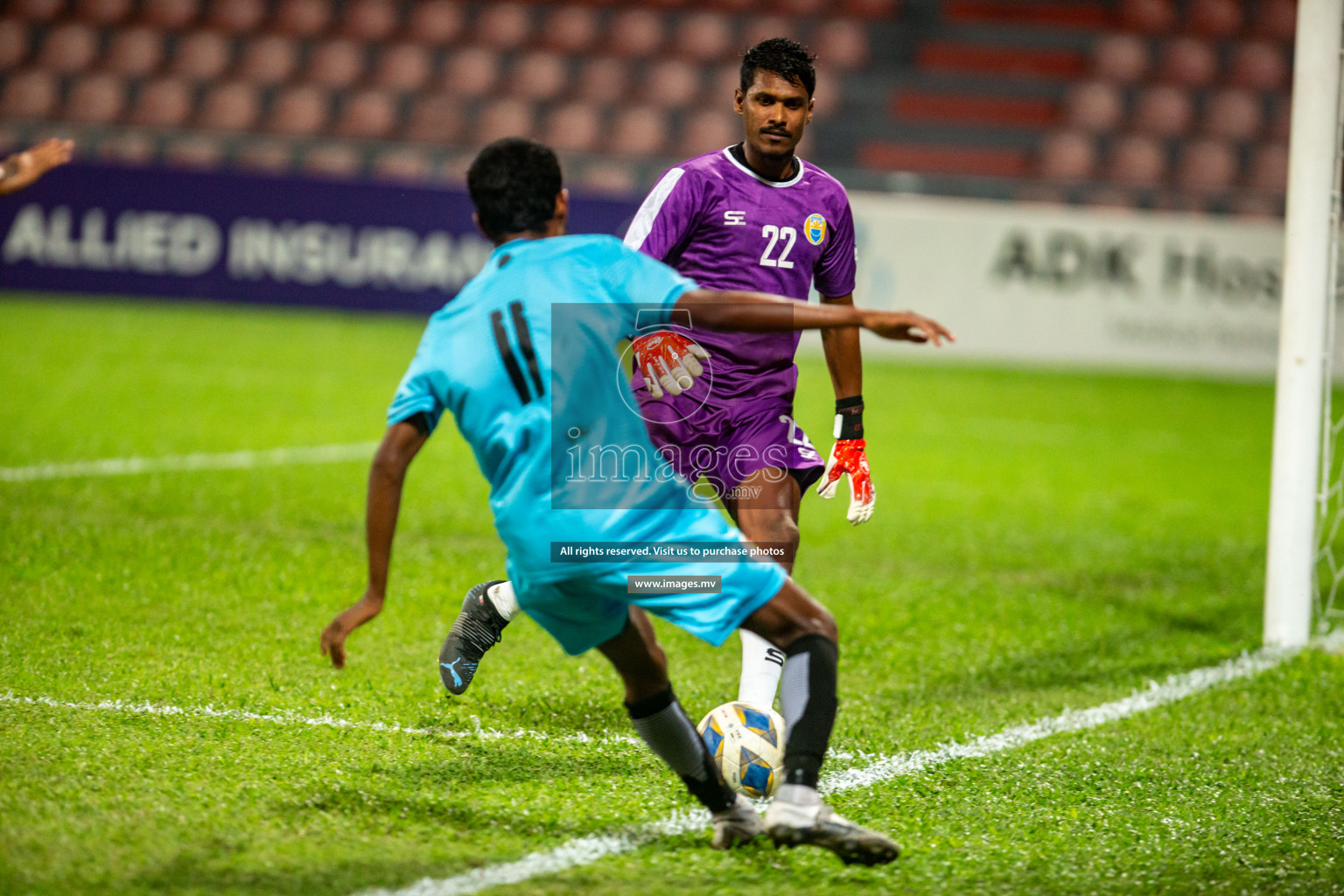 Club Valencia vs United Victory in the President's Cup 2021/2022 held in Male', Maldives on 19 December 2021