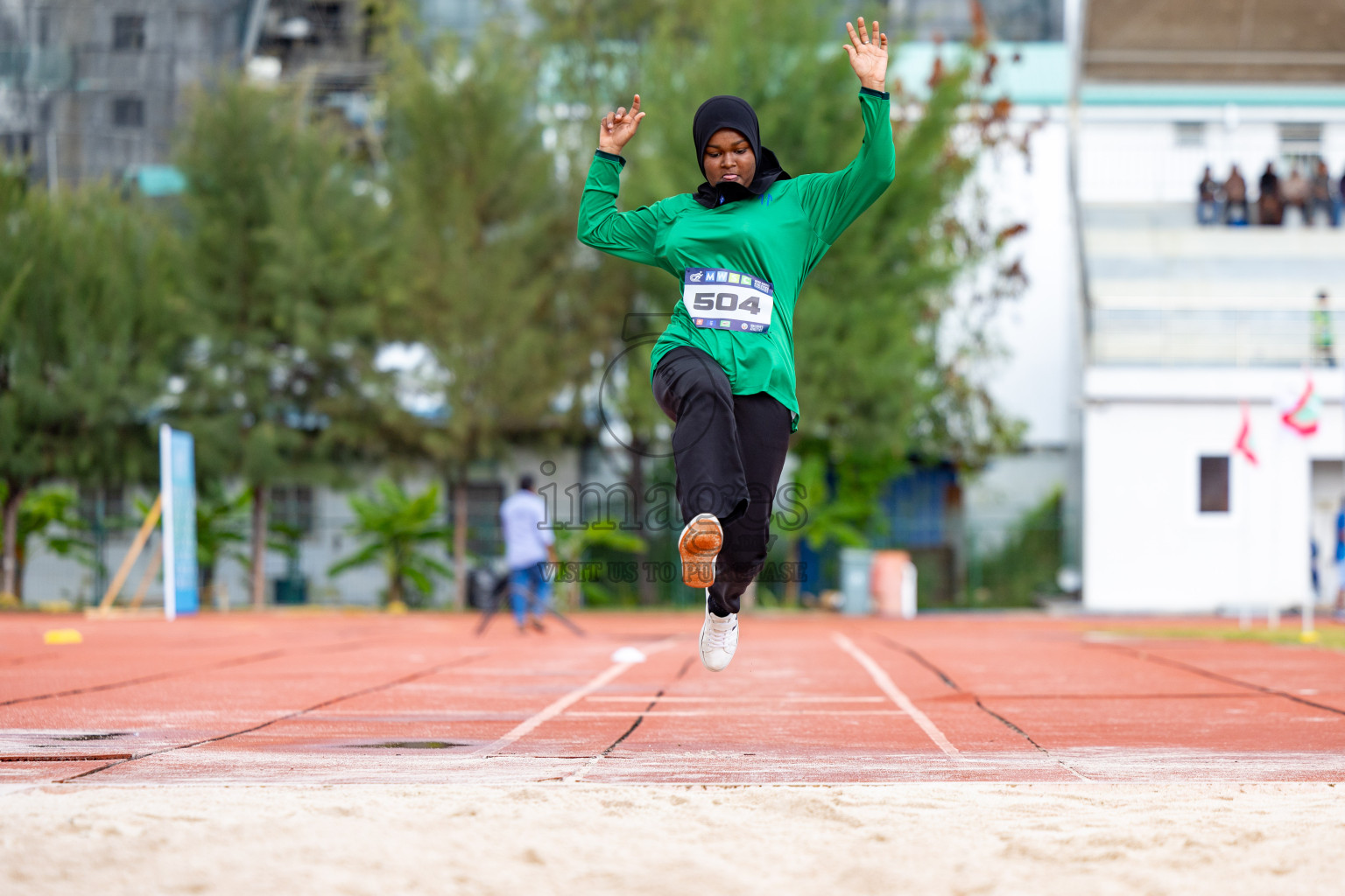 Day 1 of MWSC Interschool Athletics Championships 2024 held in Hulhumale Running Track, Hulhumale, Maldives on Saturday, 9th November 2024. 
Photos by: Ismail Thoriq, Hassan Simah / Images.mv