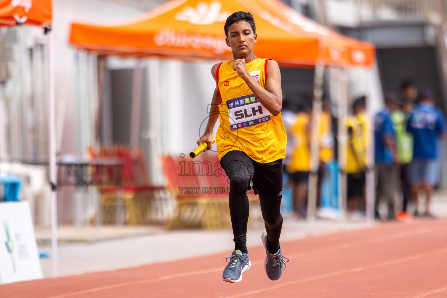 Day 5 of MWSC Interschool Athletics Championships 2024 held in Hulhumale Running Track, Hulhumale, Maldives on Wednesday, 13th November 2024. Photos by: Raif Yoosuf / Images.mv