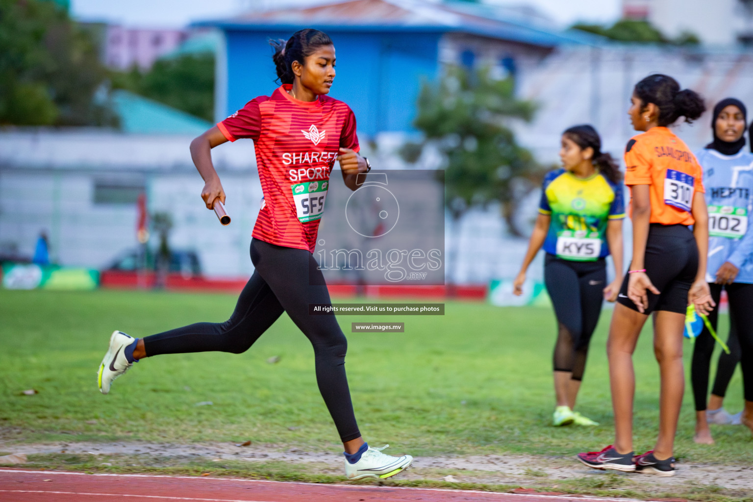 Day 2 of National Athletics Championship 2023 was held in Ekuveni Track at Male', Maldives on Friday, 24th November 2023. Photos: Hassan Simah / images.mv