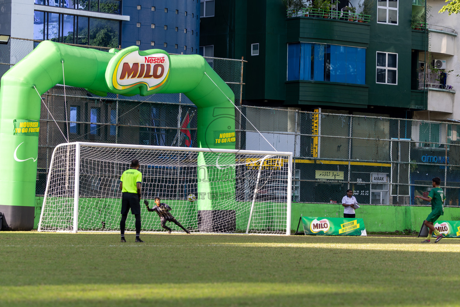 Day 4 of MILO Academy Championship 2024 (U-14) was held in Henveyru Stadium, Male', Maldives on Sunday, 3rd November 2024. 
Photos: Hassan Simah / Images.mv