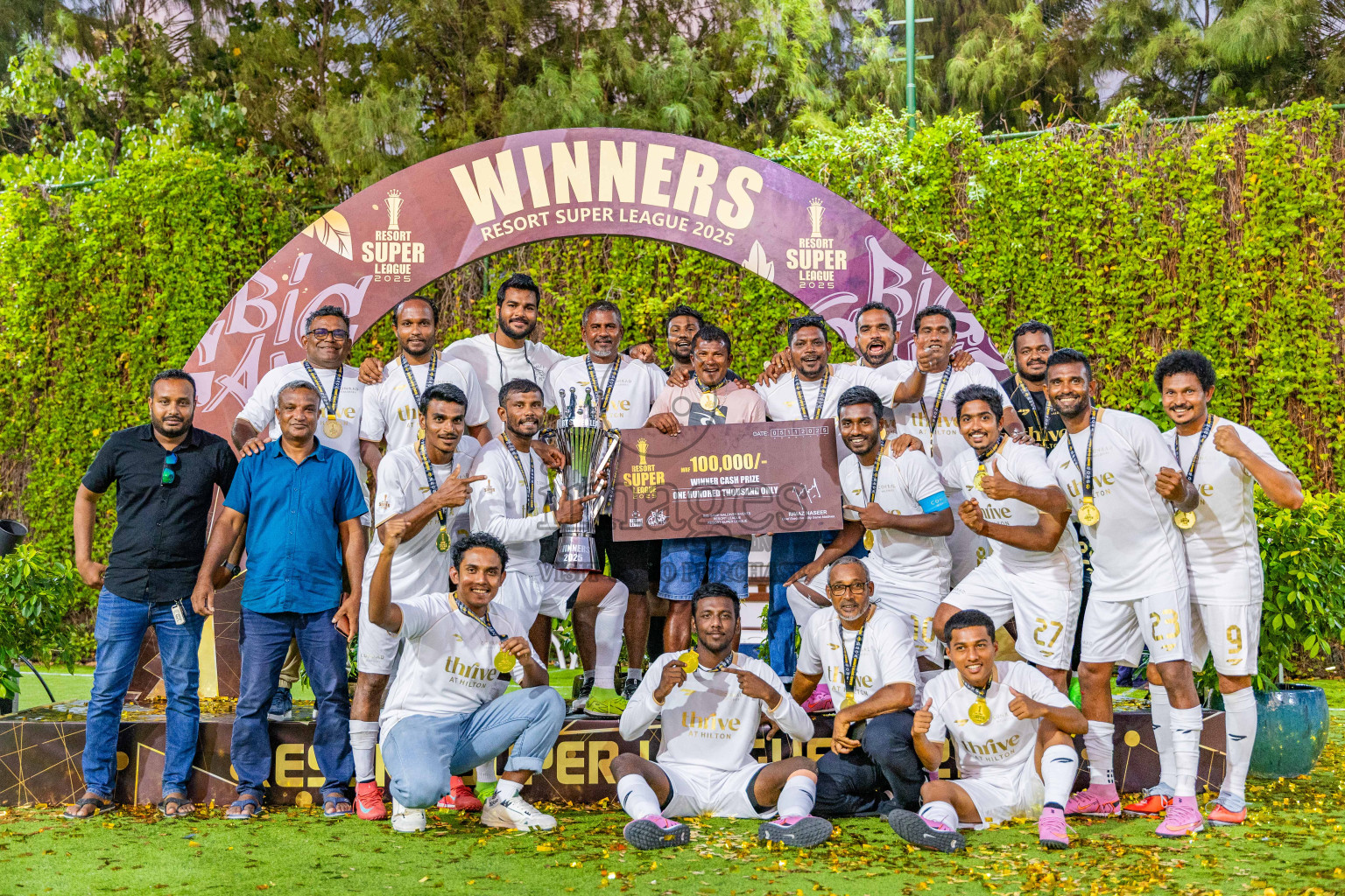 Conrad Maldives vs Joali Maldives in the Final of Resort Super League 2025 was held on Wednesday, 5th November 2025 in Jumeirah Olhaheli Island Maldives, Photos: Areef Adam / images.mv