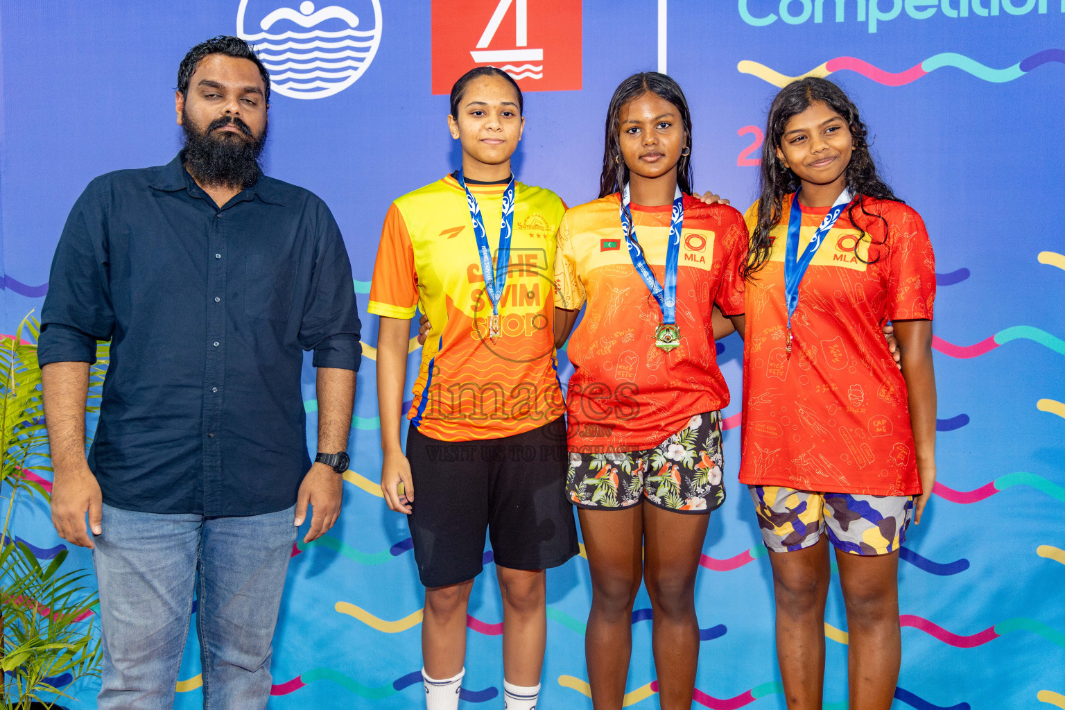 Day 5 of National Swimming Competition 2024 held in Hulhumale', Maldives on Tuesday, 17th December 2024. Photos: Hassan Simah / images.mv