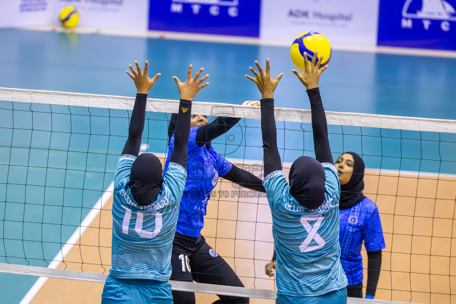 Club WAMCO vs Police Club in the final of National Volleyball Championship 2024 (women's division) was held in Social Center Indoor Hall on Thursday, 24th October 2024. 
Photos: Ismail Thoriq / images.mv