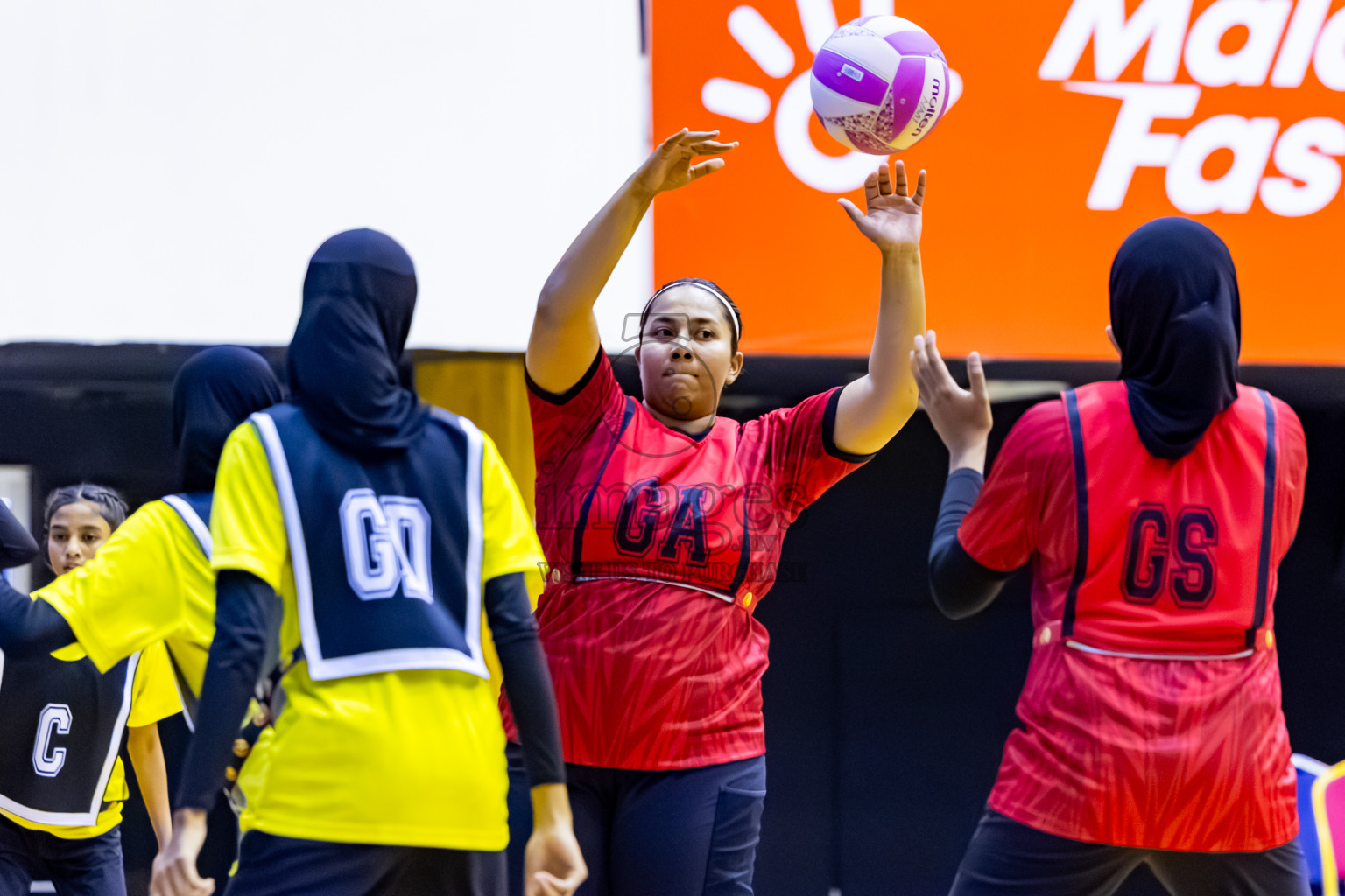 C Matrix vs KYRC in Day 2 of 24th Milo Netball Association Championship held in Social Center at Male', Maldives on Tuesday, 2nd September 2025. Photos: Nausham Waheed / images.mv