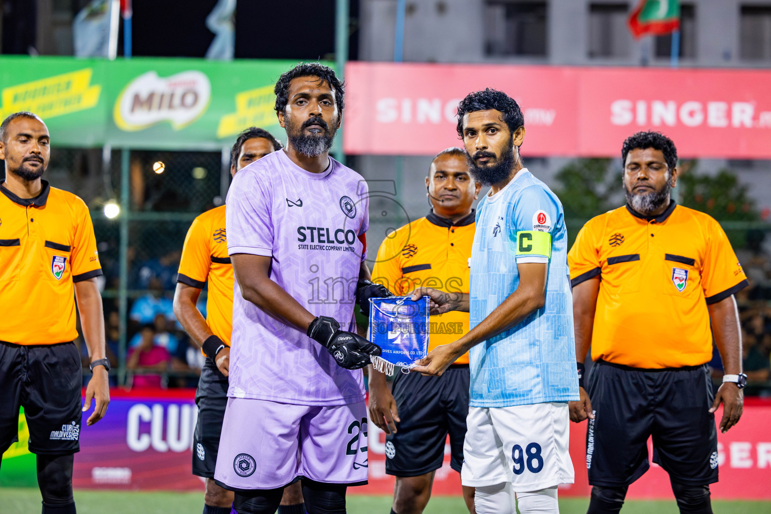 TEAM MACL vs STELCO RC in Quarter Finals of Club Maldives Cup 2024 held in Rehendi Futsal Ground, Hulhumale', Maldives on Wednesday, 9th October 2024. Photos: Nausham Waheed / images.mv