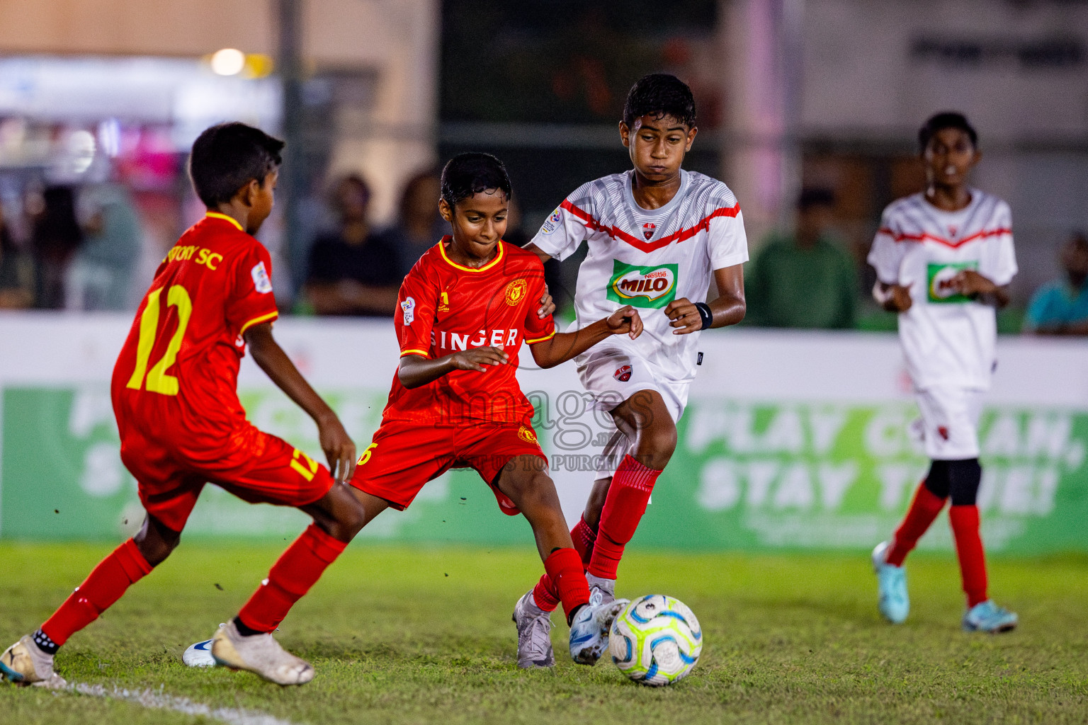 Under 12 Victory vs TC on day 3 of Dhivehi Youth League 2024 held at Henveiru Stadium on Saturday, 23rd November 2024. Photos: Nausham Waheed/ Images.mv