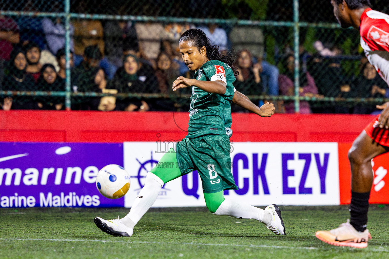 Th Thimarafushi vs Th Dhiyamigili in Day 10 of Golden Futsal Challenge 2025 was held on Tuesday, 14th January 2025, in Hulhumale', Maldives Photos: Nausham Waheed / images.mv