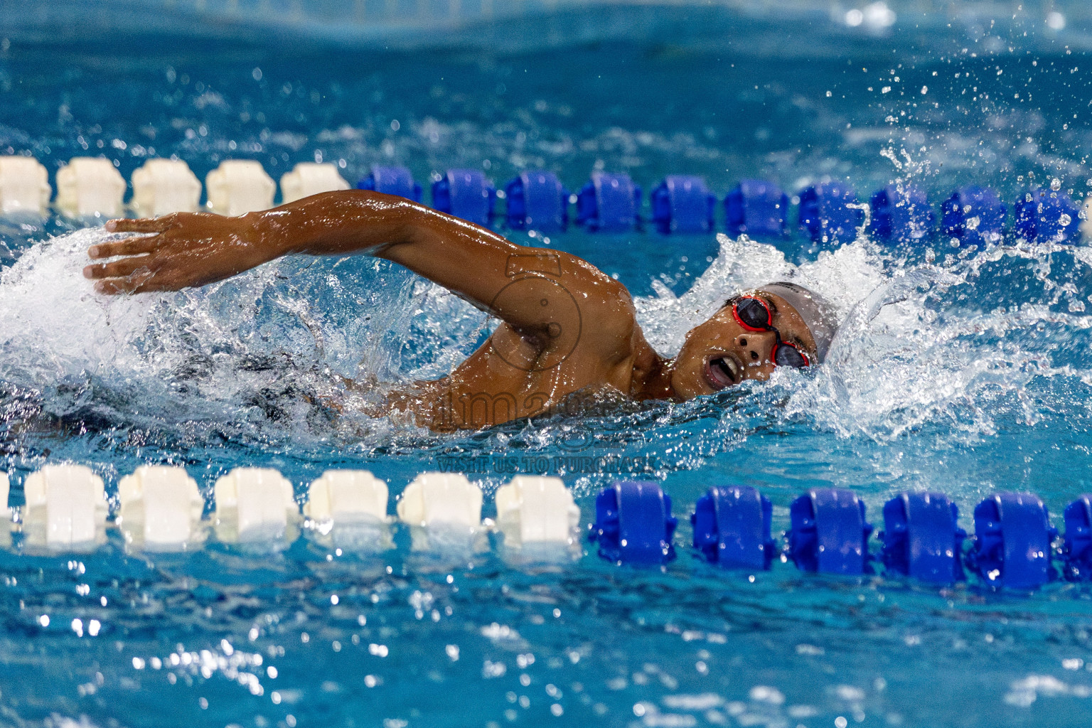 Day 2 of National Swimming Competition 2024 held in Hulhumale', Maldives on Saturday, 14th December 2024. Photos: Hassan Simah / images.mv