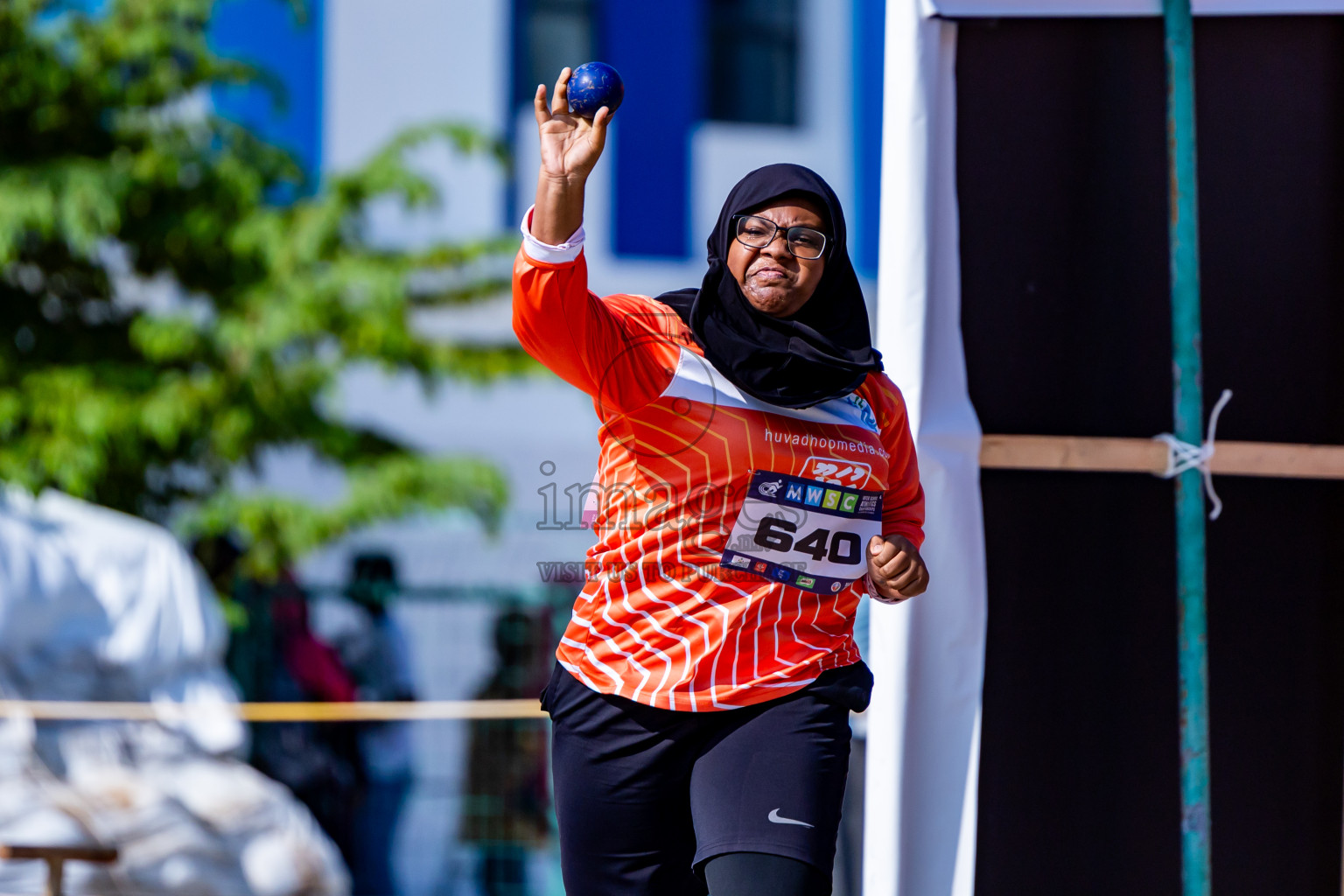 Day 3 of MWSC Interschool Athletics Championships 2024 held in Hulhumale Running Track, Hulhumale, Maldives on Monday, 11th November 2024. Photos by:  Nausham Waheed / Images.mv