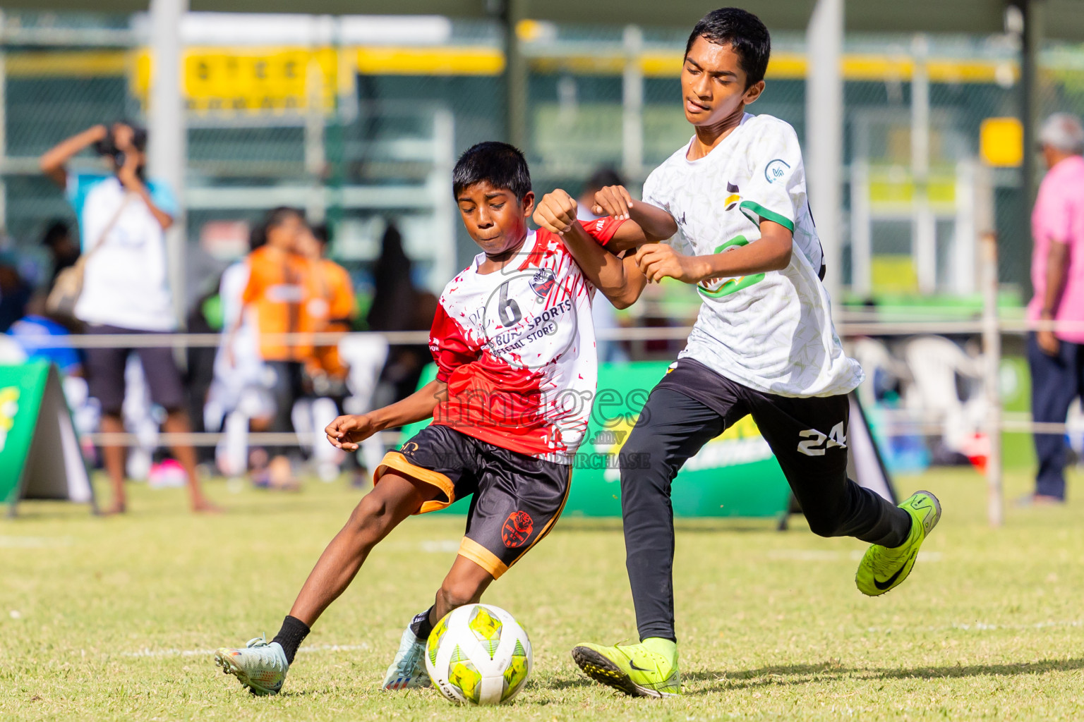 Day 1 of MILO Academy Championship 2025 (U-12) was held at Henveiru Stadium in Male', Maldives on Thursday, 1st May 2025. Photos: Nausham Waheed / images.mv