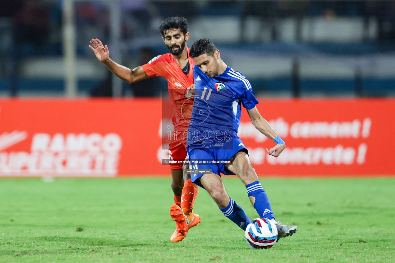 Kuwait vs India in the Final of SAFF Championship 2023 held in Sree Kanteerava Stadium, Bengaluru, India, on Tuesday, 4th July 2023. Photos: Nausham Waheed / images.mv