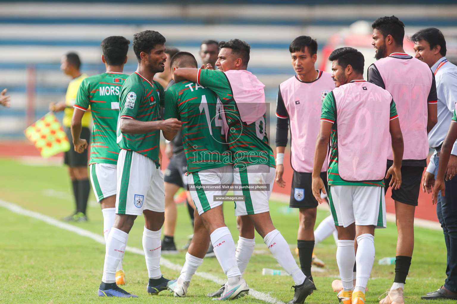 Bangladesh vs Maldives in SAFF Championship 2023 held in Sree Kanteerava Stadium, Bengaluru, India, on Saturday, 25th June 2023. Photos: Nausham Waheed, Hassan Simah / images.mv