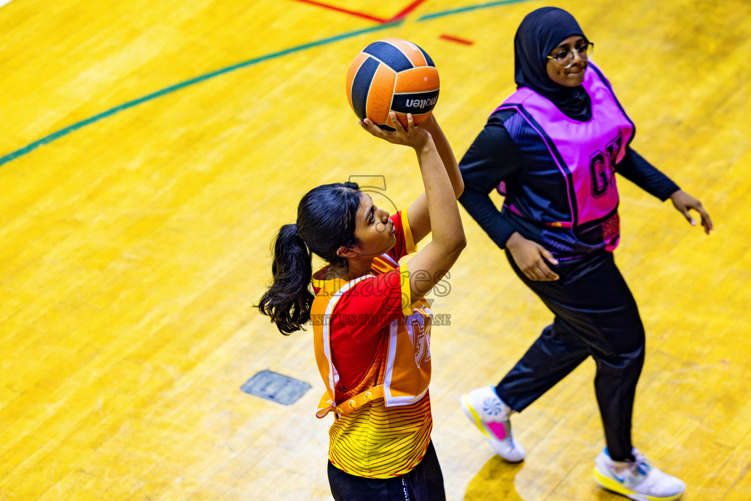 Day 2 of 21st National Netball Tournament was held in Social Canter at Male', Maldives on Thursday, 10th May 2024. Photos: Nausham Waheed / images.mv