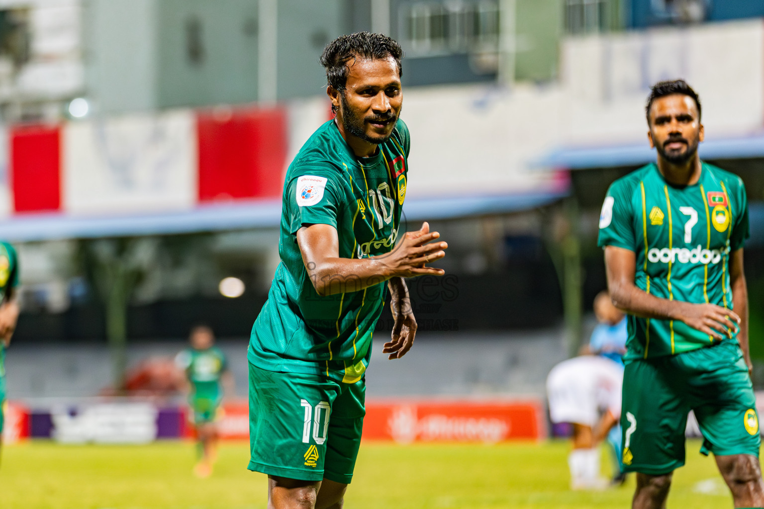 Maziya Sports And Recreation vs Buru Sports Club in Dhivehi Premier League 2025/26 held in National Football Stadium, Male', Maldives on Tuesday, 30th September 2025. Photos: Areef Adam / Images.mv