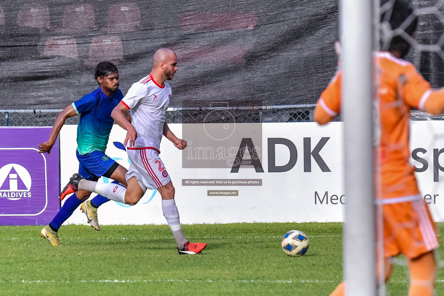 Super United Sports vs Buru Sports Club in Dhivehi Premier League Qualification 22 on 24th Aug 2022, held in National Football Stadium, Male', Maldives Photos: Nausham Waheed / Images.mv