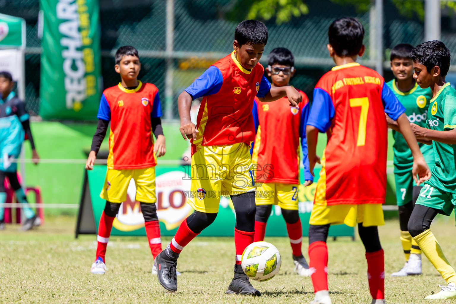 Day 2 of MILO Academy Championship 2025 (U-12) was held at Henveiru Stadium in Male', Maldives on Friday, 2nd May 2025. Photos: Nausham Waheed  / images.mv