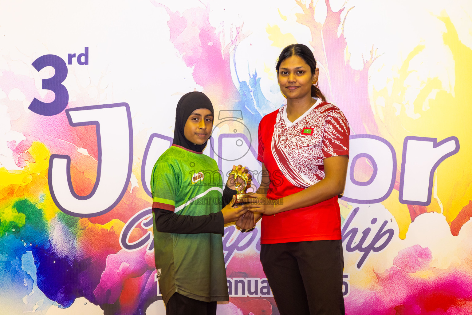Closing ceremony of 3rd Netball Junior Championship, held at Social Center on Saturday, 25th January 2025 . Photos: Nausham Waheed / images.mv
