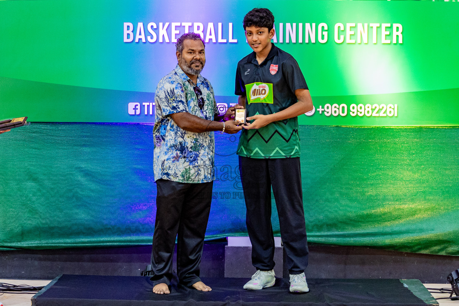 Day 3 of Milo 5 x 5 Junior Challenge 2025 - Basketball tournament held in Basketball Training Center, Male', Maldives on Saturday, 11th October 2025. Photos by: Nausham Waheed, Areef Adam / Images.mv