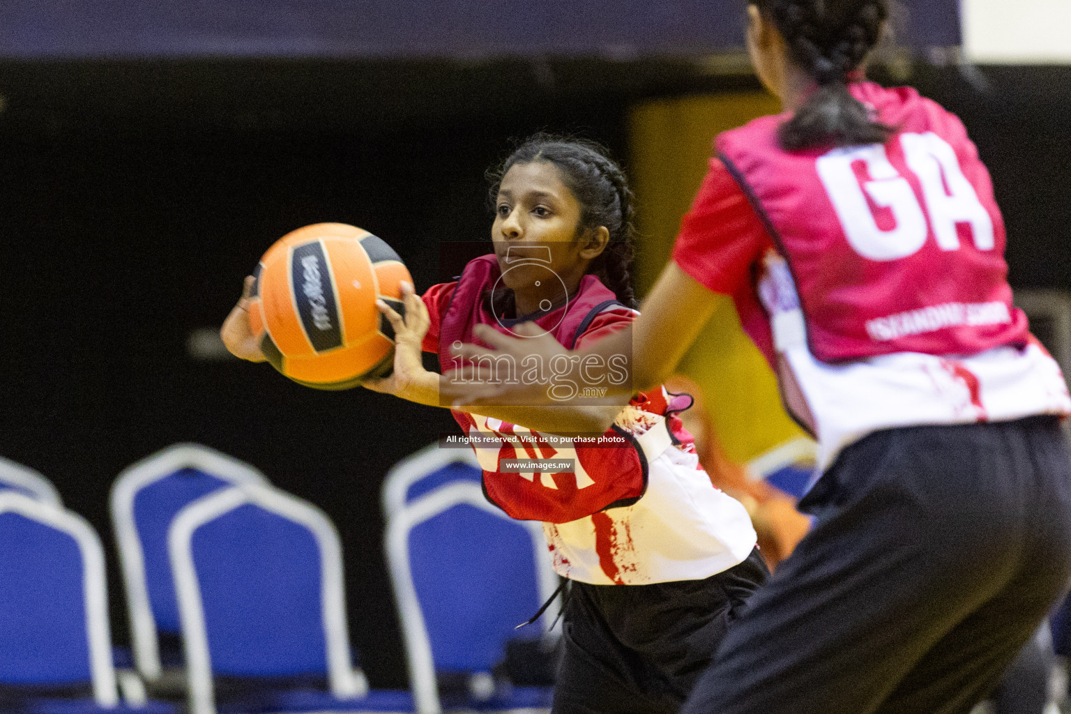 Day 10 of 24th Interschool Netball Tournament 2023 was held in Social Center, Male', Maldives on 5th November 2023. Photos: Nausham Waheed / images.mv