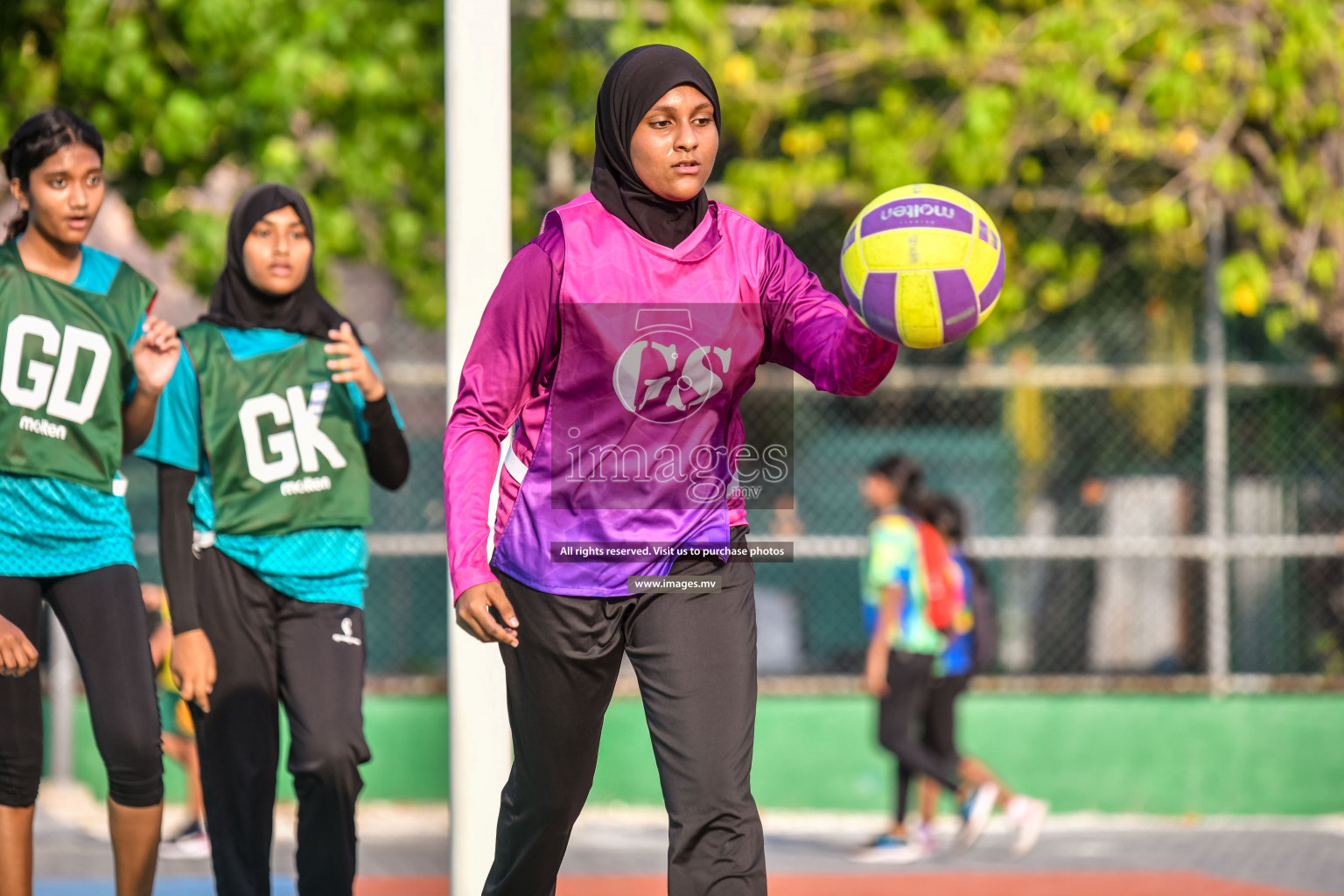 Day 11 of Junior Netball Championship 2022 held in Male', Maldives. Photos by Nausham Waheed