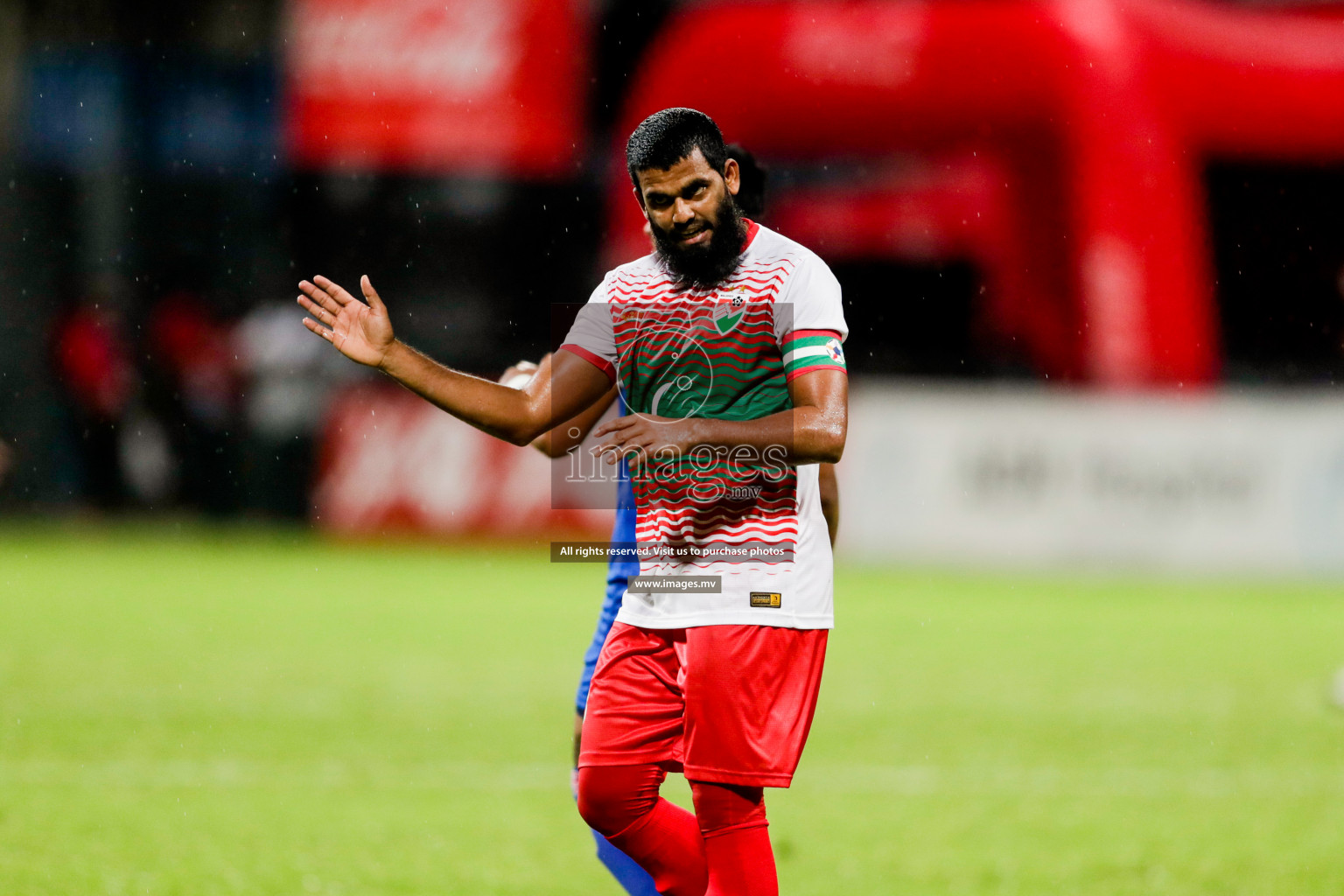 Maldives vs Nepal in SAFF Championship 2021 held on 1st October 2021 in Galolhu National Stadium, Male', Maldives