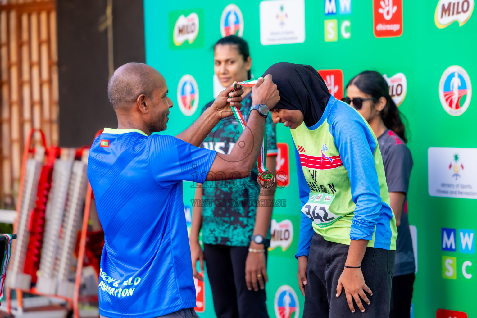 Day 1 of 12th Milo Association Championships was held in Ekuveni Track at Male', Maldives on Thursday, 24th April 2025. Photos: Nausham Waheed / images.mv