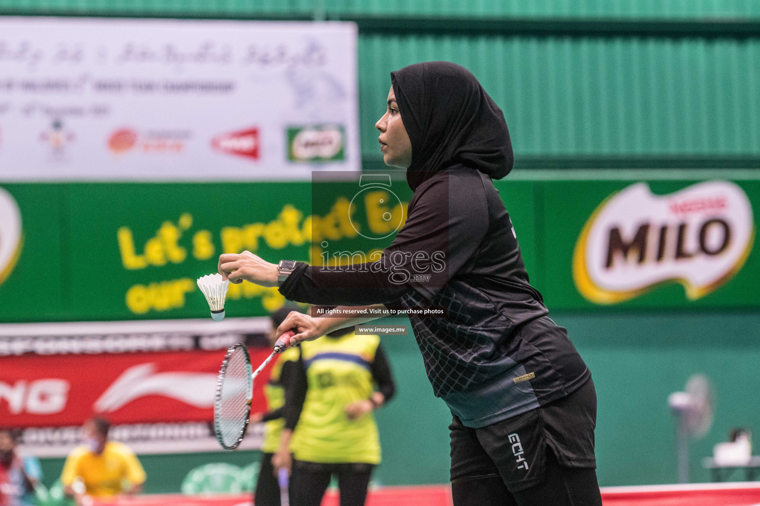 Day 4 of Badminton association mixed group championship 2021 held in Male', Maldives Photos by Nausham Waheed