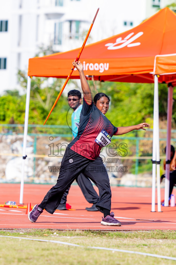 Day 3 of MWSC Interschool Athletics Championships 2024 held in Hulhumale Running Track, Hulhumale, Maldives on Monday, 11th November 2024. Photos by: Nausham Waheed / Images.mv