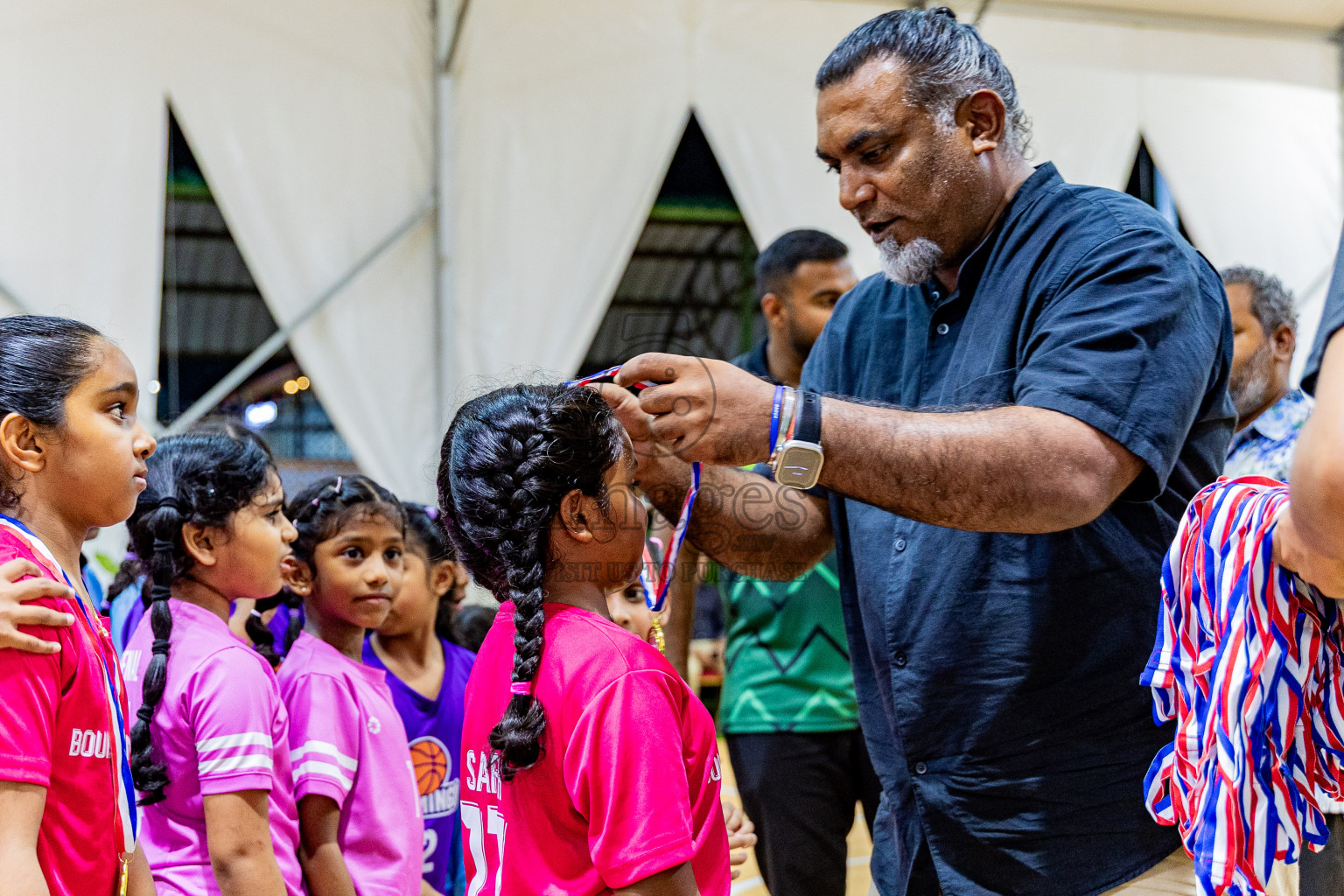 Day 3 of Milo 5 x 5 Junior Challenge 2025 - Basketball tournament held in Basketball Training Center, Male', Maldives on Saturday, 11th October 2025. Photos by: Nausham Waheed, Areef Adam / Images.mv