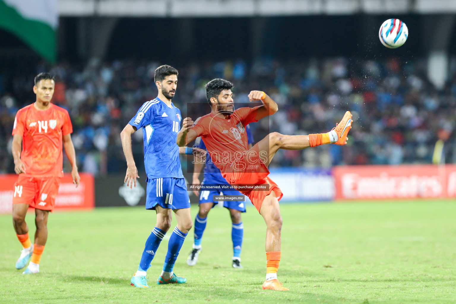 Kuwait vs India in the Final of SAFF Championship 2023 held in Sree Kanteerava Stadium, Bengaluru, India, on Tuesday, 4th July 2023. Photos: Nausham Waheed, Hassan Simah / images.mv