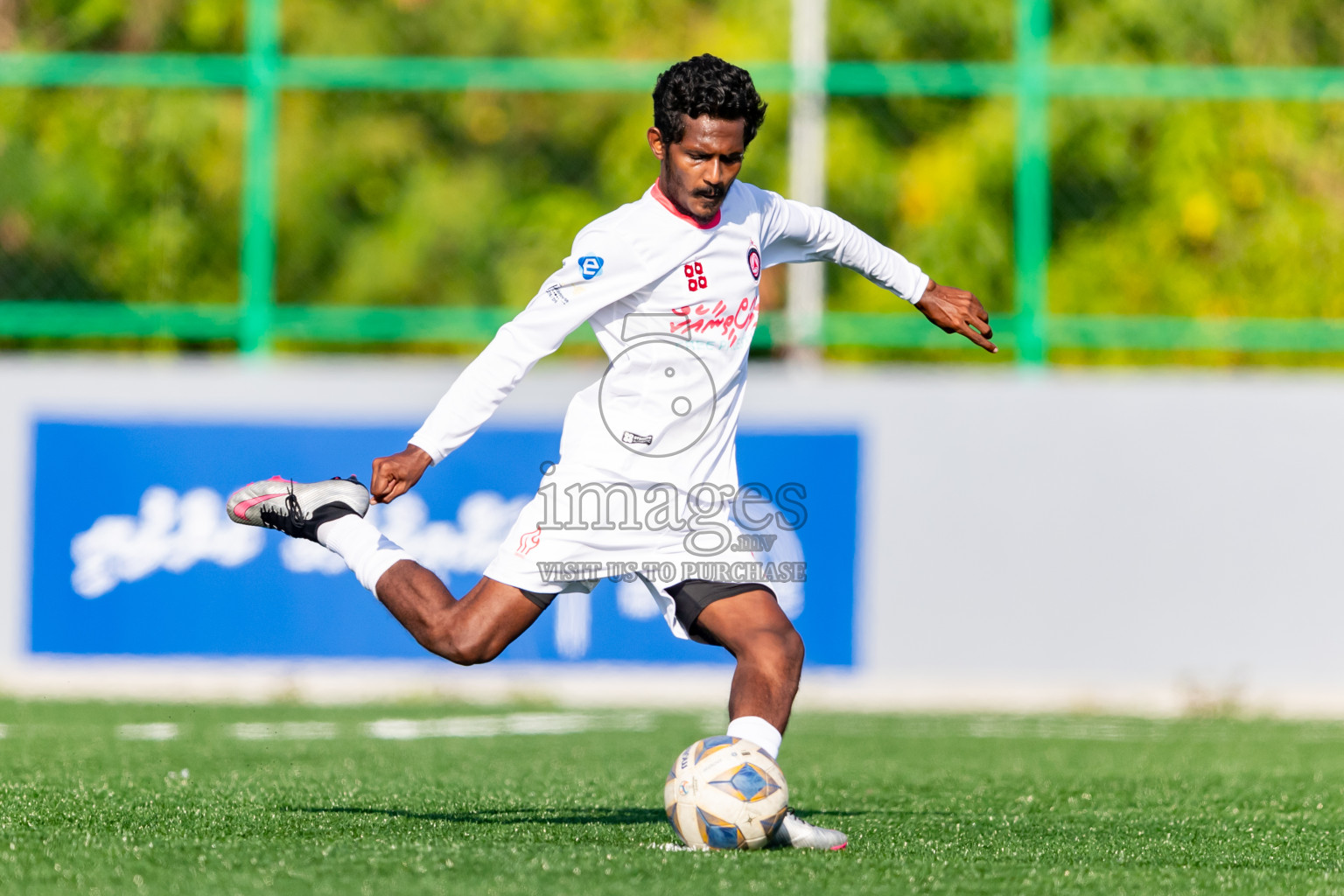 Furious FC vs JT Sports from Manadhoo Council Cup 2024 in N Manadhoo Maldives on Saturday, 24th February 2023. Photos: Nausham Waheed / images.mv