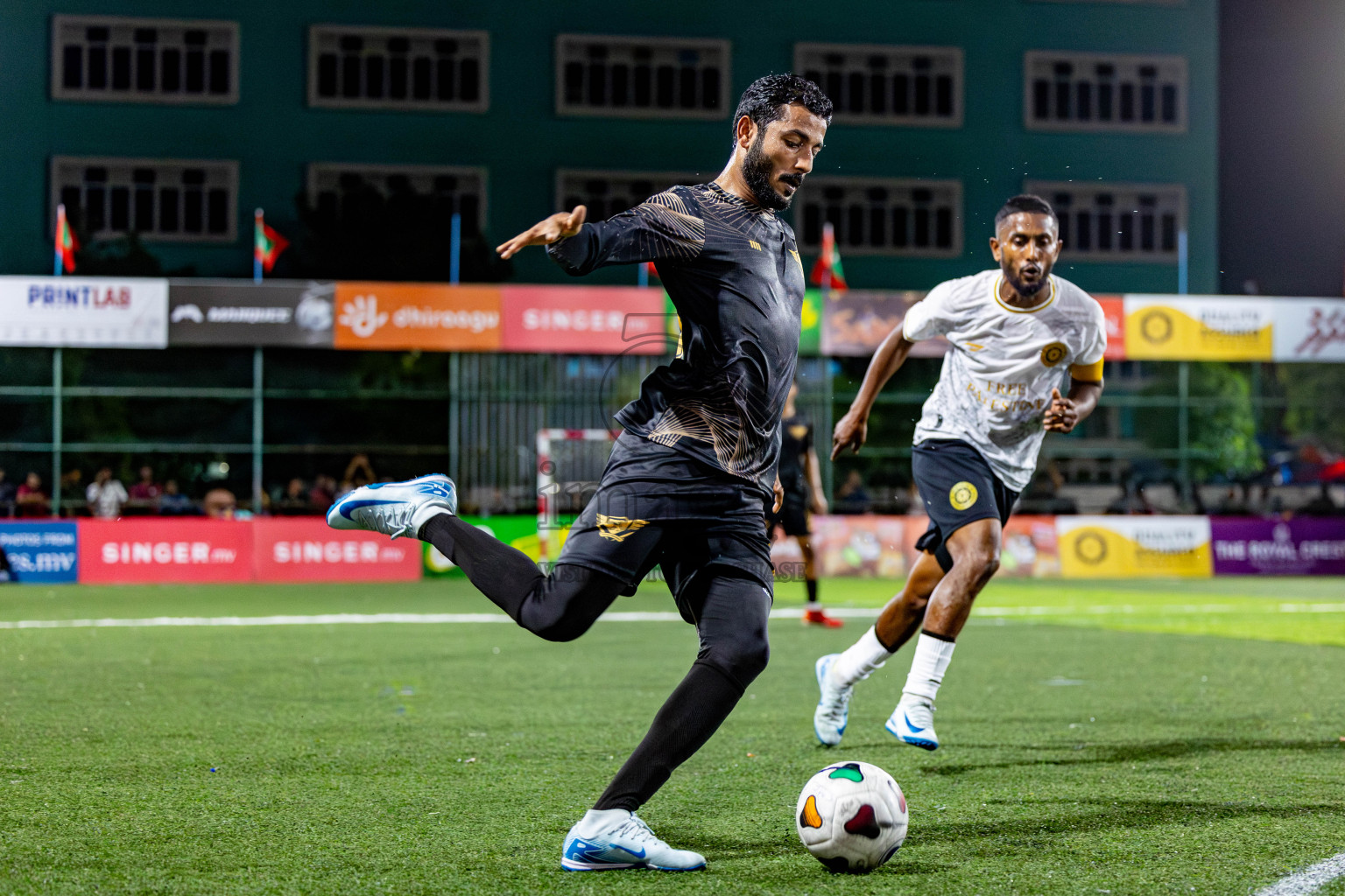 Prison Club vs Club AVSEC in Club Maldives Cup 2024 held in Rehendi Futsal Ground, Hulhumale', Maldives on Wednesday, 2nd October 2024. Photos: Nausham Waheed / images.mv