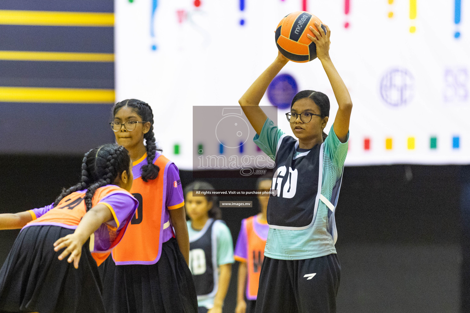 Day2 of 24th Interschool Netball Tournament 2023 was held in Social Center, Male', Maldives on 28th October 2023. Photos: Nausham Waheed / images.mv